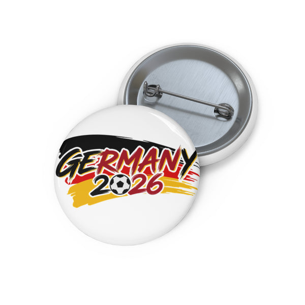 Pin Button — "Germany 2026" Soccer Fan Badge