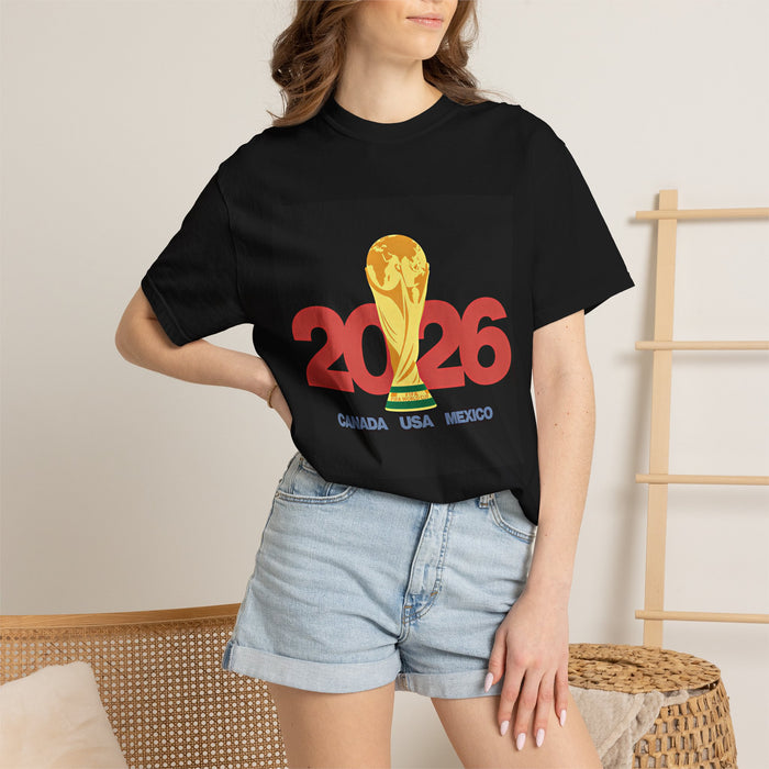 2026 World Cup Soccer T-Shirt — Canada USA Mexico Fan Tee