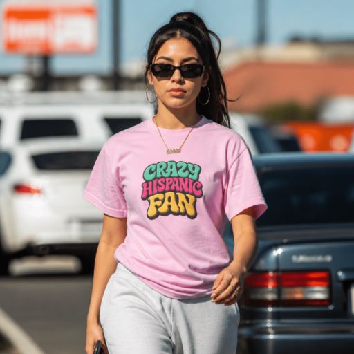 Crazy Hispanic Fan Distressed Heritage T-Shirt