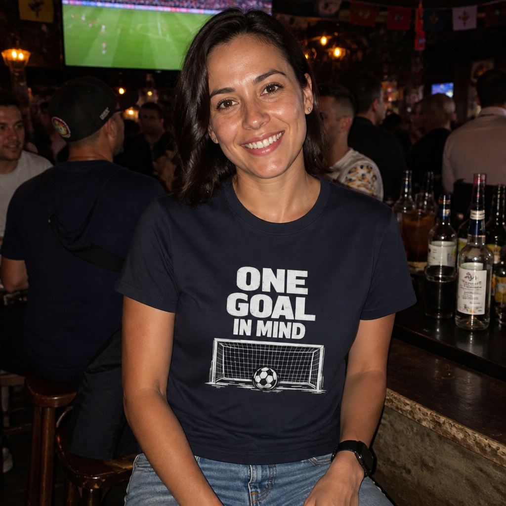One Goal in Mind Soccer Tee — Moisture-Wicking home tee soccer T-shirt