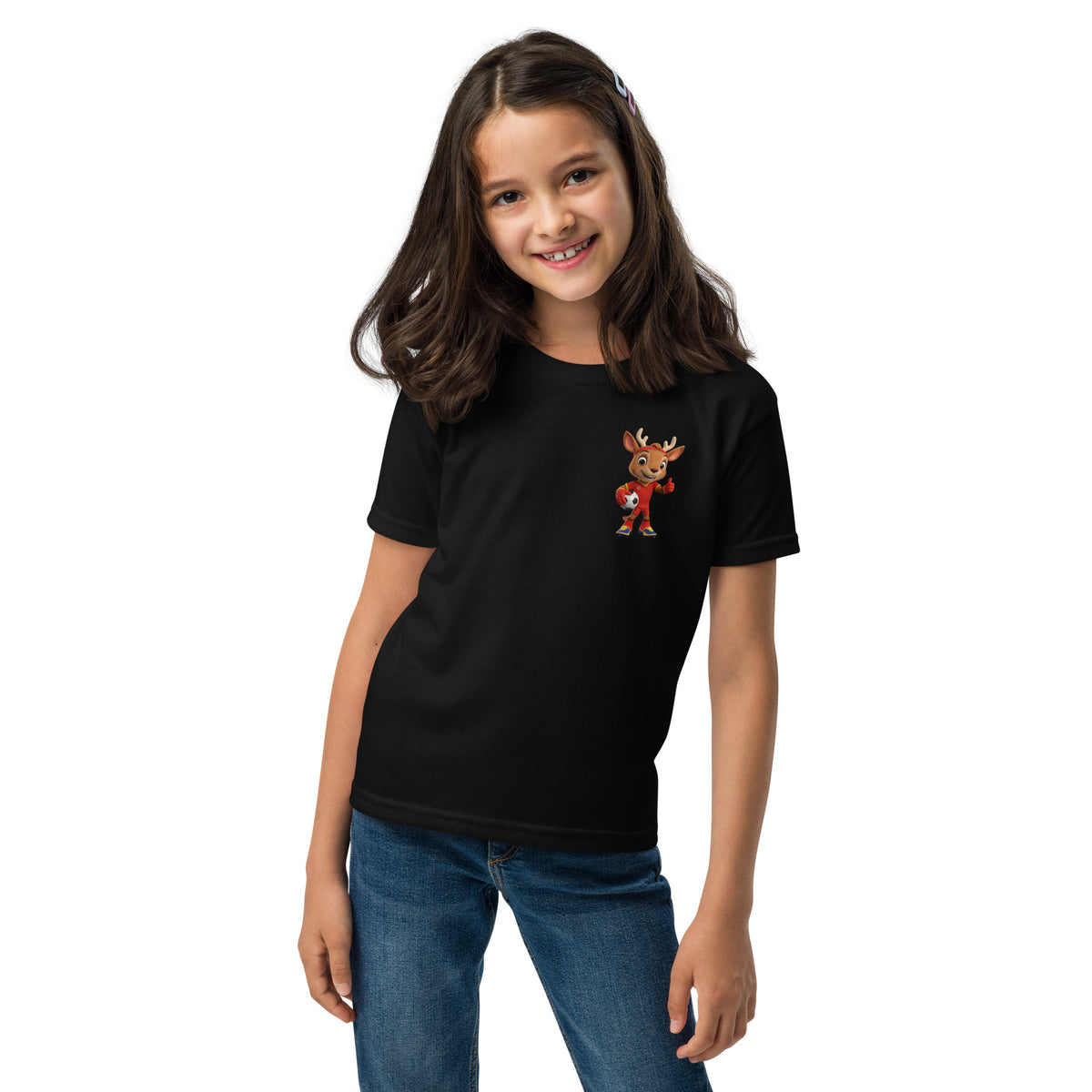 Canada Soccer Mascot Youth T-Shirt | Kids Soccer Shirt & Match Day Outfit